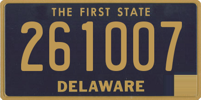 DE license plate 261007