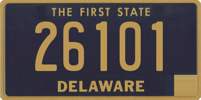 DE license plate 26101