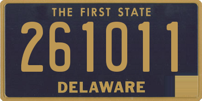 DE license plate 261011