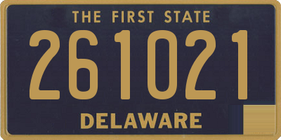 DE license plate 261021