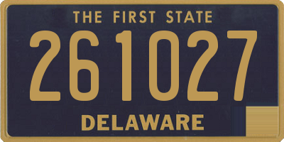 DE license plate 261027