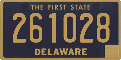 DE license plate 261028