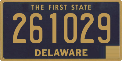 DE license plate 261029