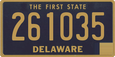 DE license plate 261035