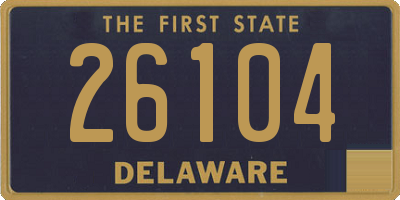 DE license plate 26104
