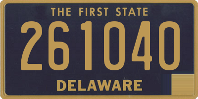DE license plate 261040