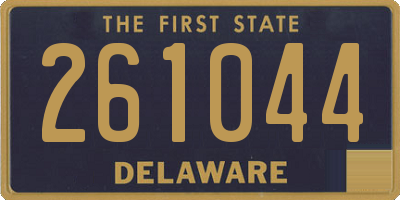 DE license plate 261044