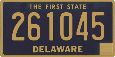 DE license plate 261045