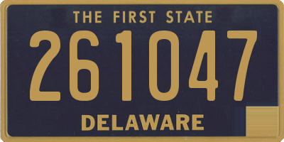 DE license plate 261047