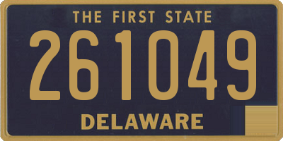 DE license plate 261049