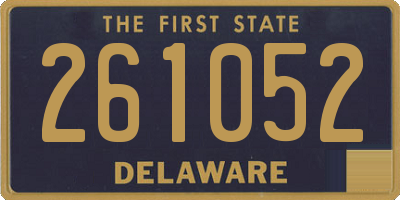 DE license plate 261052