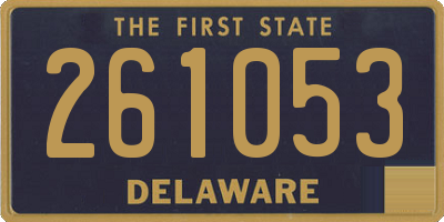 DE license plate 261053