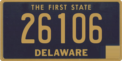 DE license plate 26106