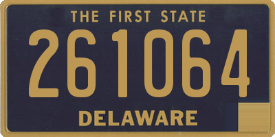 DE license plate 261064