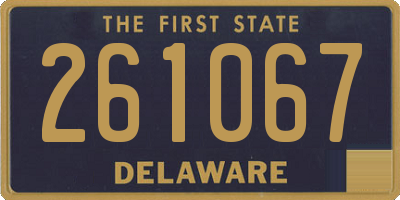 DE license plate 261067