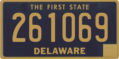 DE license plate 261069