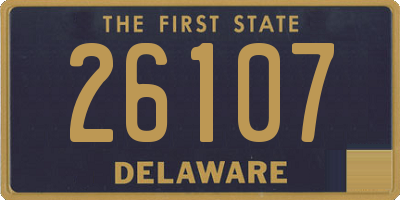 DE license plate 26107
