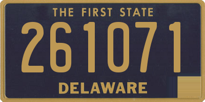 DE license plate 261071