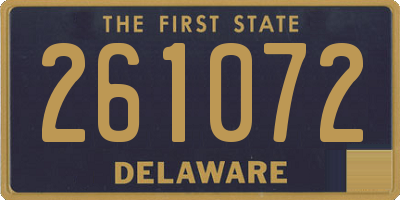 DE license plate 261072