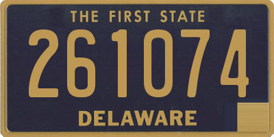 DE license plate 261074