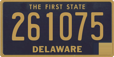 DE license plate 261075
