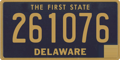 DE license plate 261076