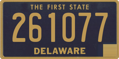 DE license plate 261077