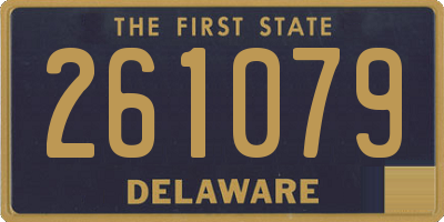 DE license plate 261079