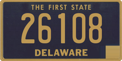 DE license plate 26108