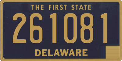 DE license plate 261081