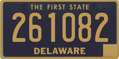DE license plate 261082