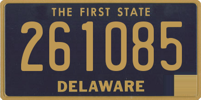 DE license plate 261085