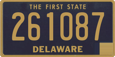 DE license plate 261087