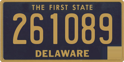 DE license plate 261089