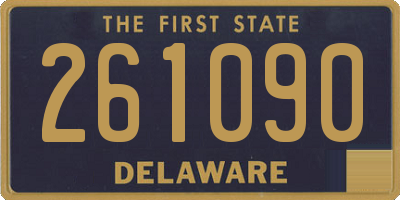 DE license plate 261090