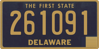 DE license plate 261091
