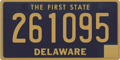 DE license plate 261095