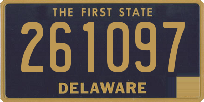DE license plate 261097