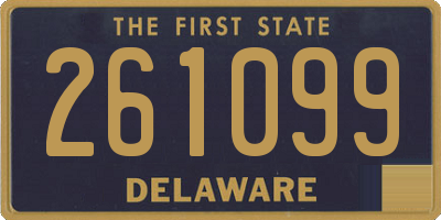 DE license plate 261099