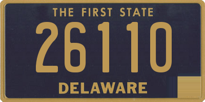 DE license plate 26110
