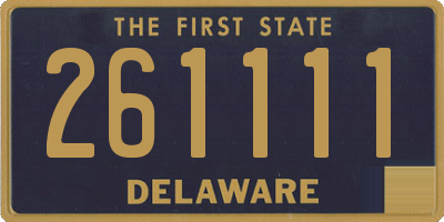 DE license plate 261111