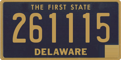 DE license plate 261115
