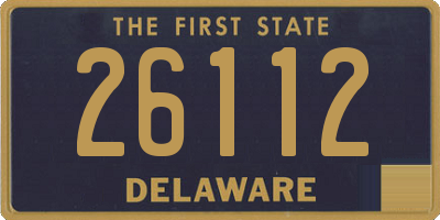 DE license plate 26112