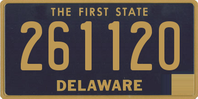 DE license plate 261120