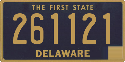 DE license plate 261121