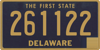 DE license plate 261122
