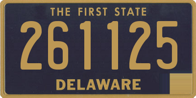 DE license plate 261125