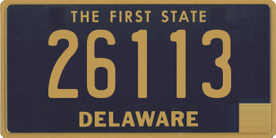 DE license plate 26113