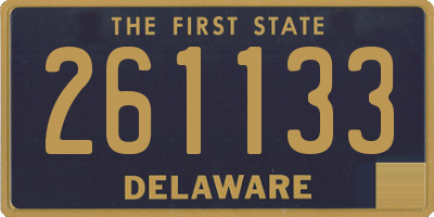 DE license plate 261133