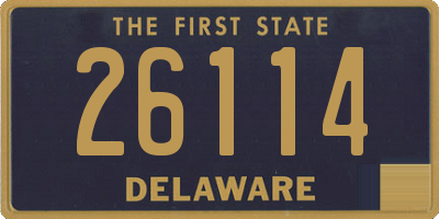 DE license plate 26114